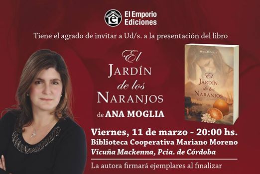 La escritora Ana Moglia presentará su último libro en Mackenna. La escritora Ana Moglia presentará su último libro en Mackenna.