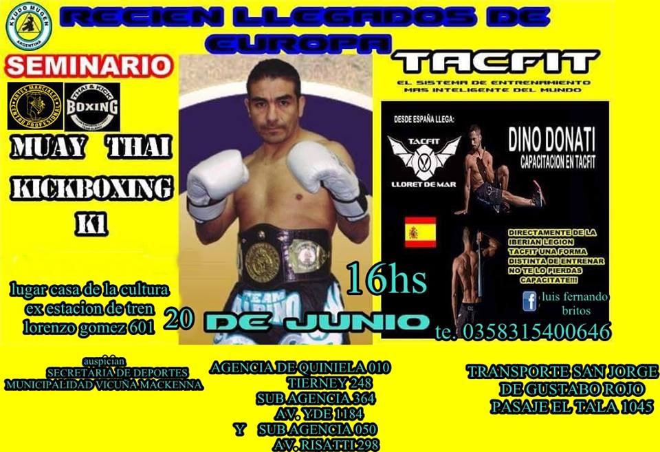 Seminario de TACFIT a cargo del español Dino Donati.