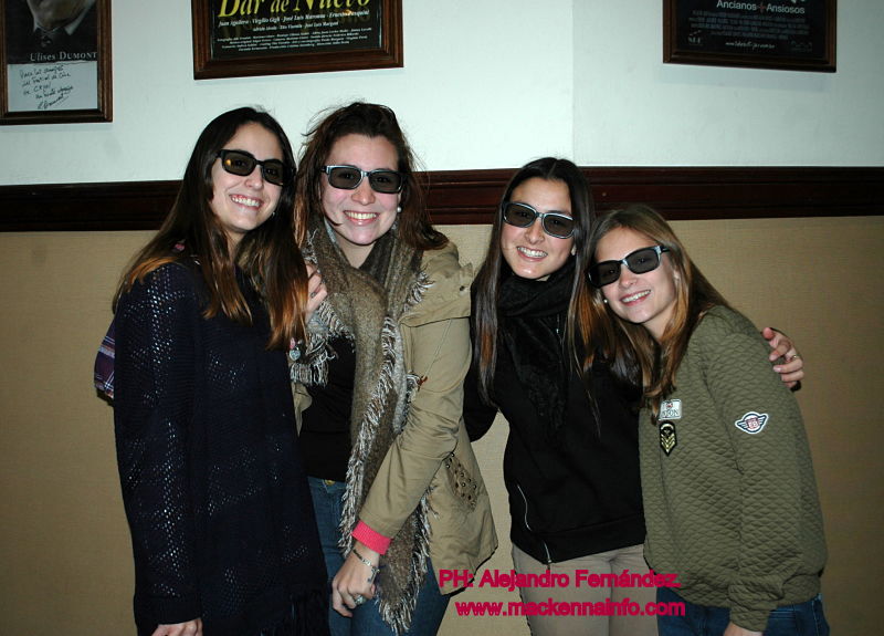 El Cine 3D transformó la noche de Mackenna.