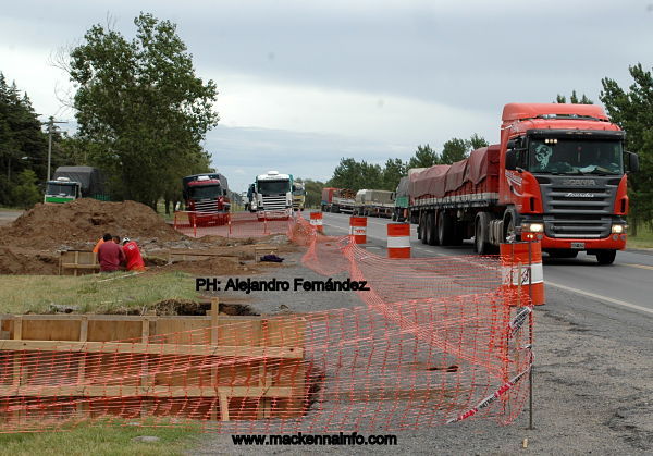 El Puente Pueyrredón comienza a tomar forma.