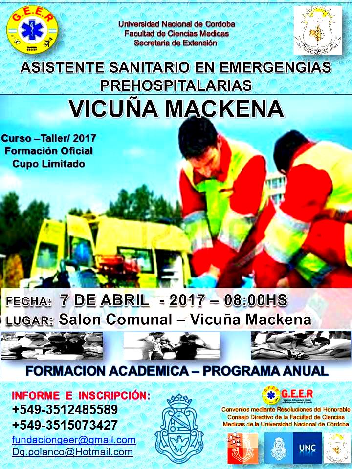Curso de Asistente Sanitario en Emergencias Pre-Hospitalarias.