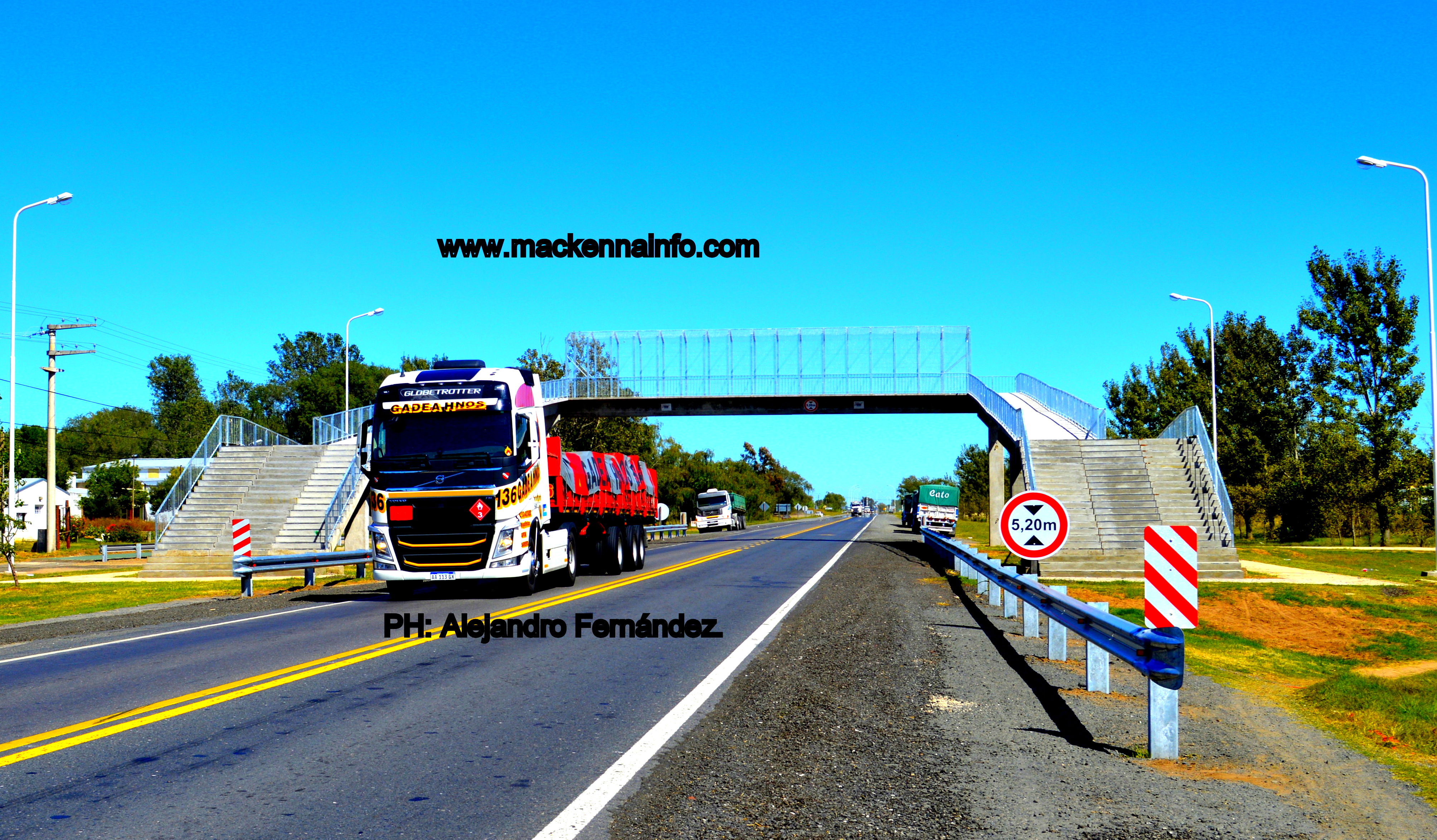 El Puente Pueyrredón listo para ser inaugurado.
