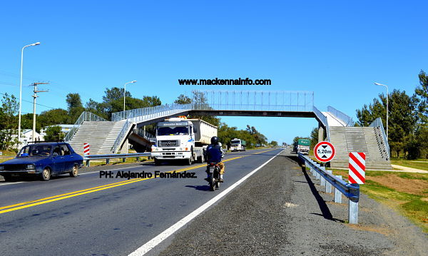 El Miércoles 3 de Mayo inauguran el Puente Peatonal sobre Ruta Nacional 7.