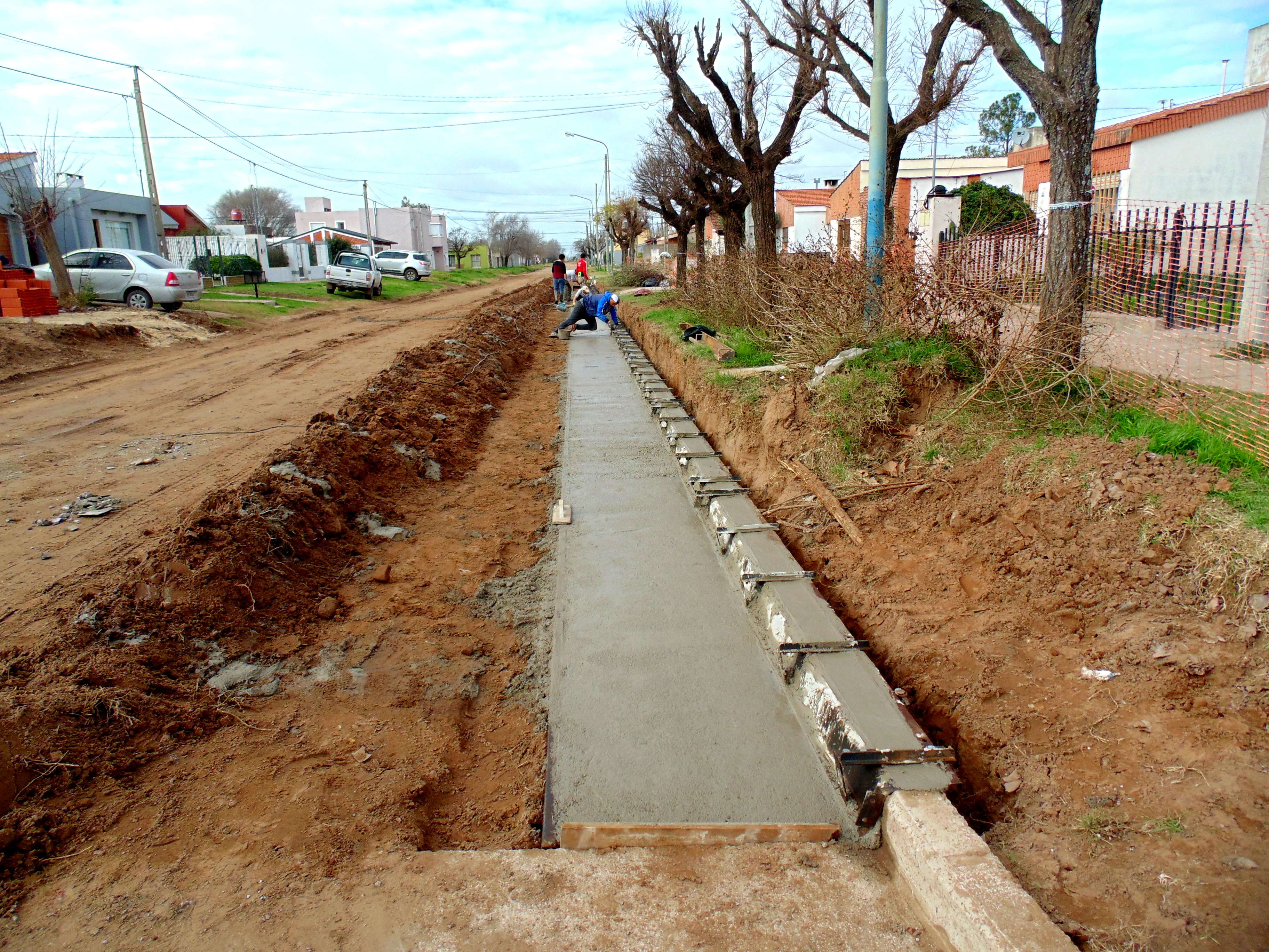 Corte de calles en el radio urbano.