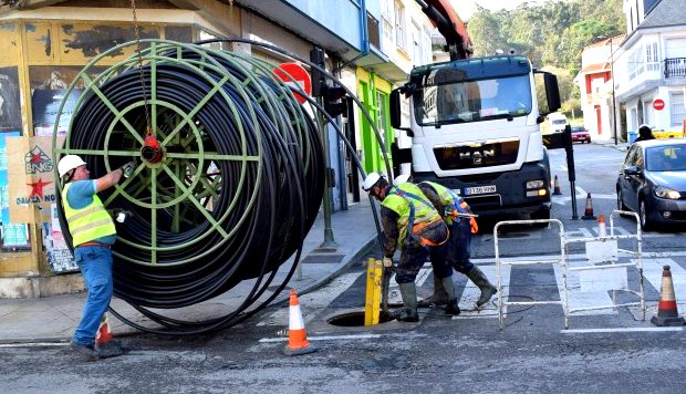 Instalación de Fibra óptica.
