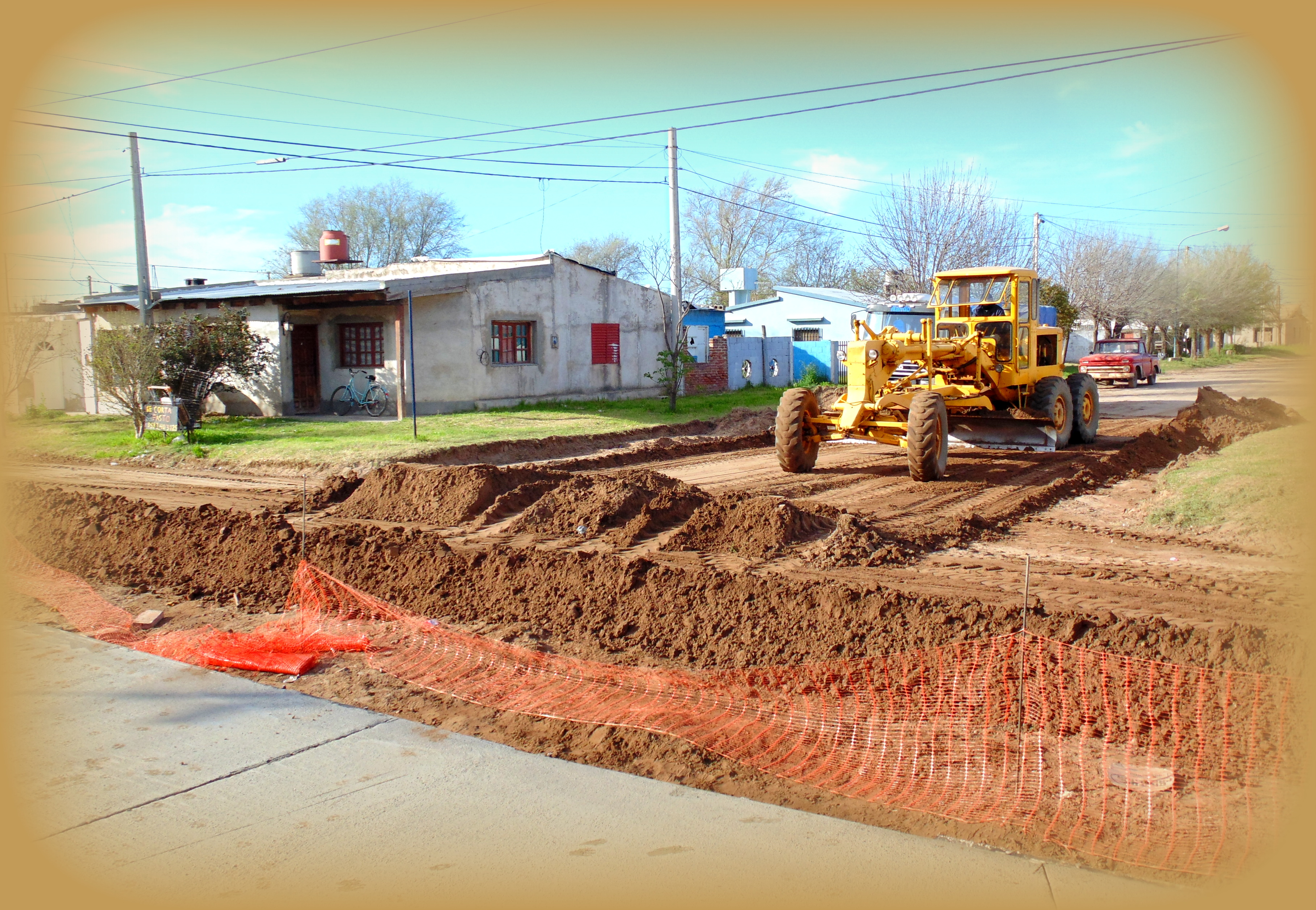 Continúan las Obras Públicas en distintos lugares de la ciudad.