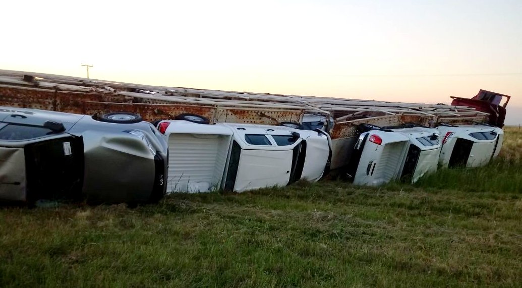 Choque frontal en cercanías de Mackenna