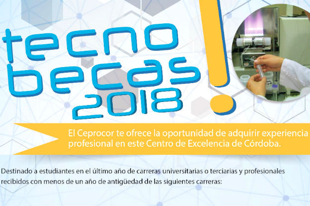 El Ceprocor lanzó tecnobecas para prácticas profesionales