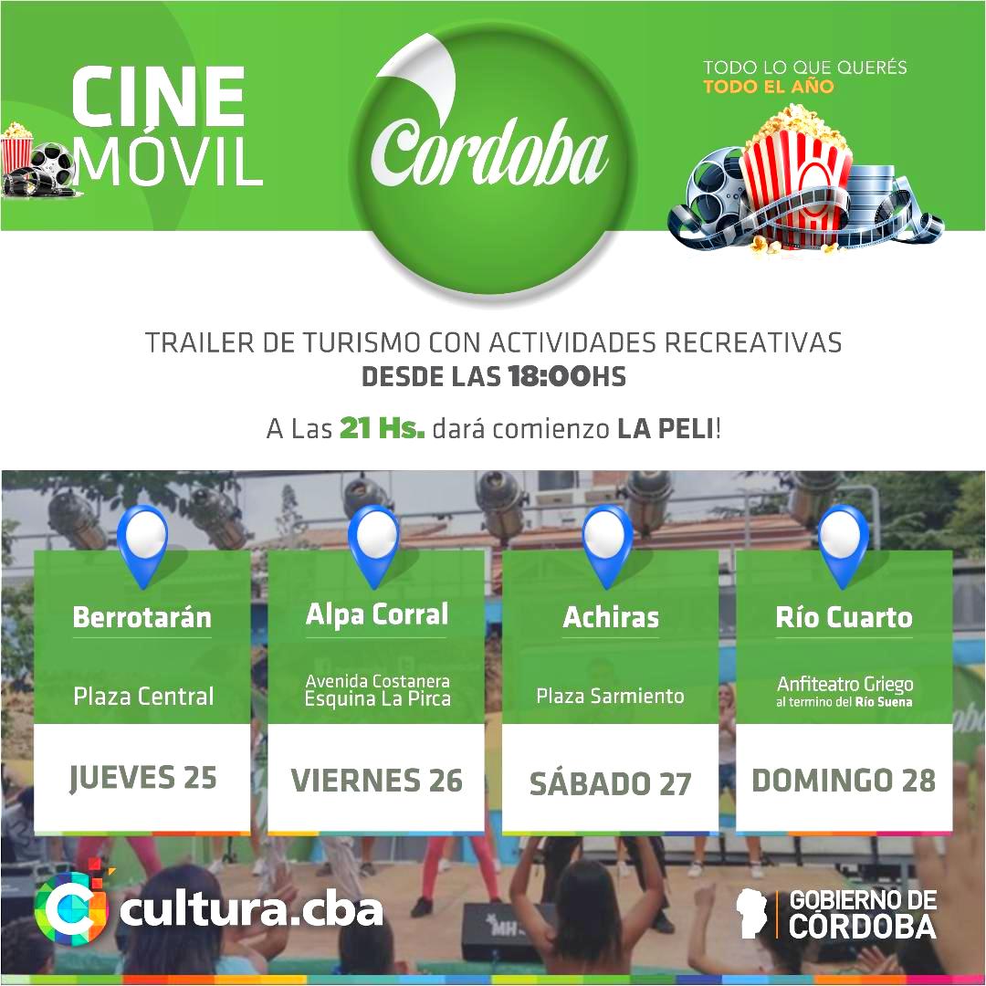 El “Cine Móvil” gira por la región