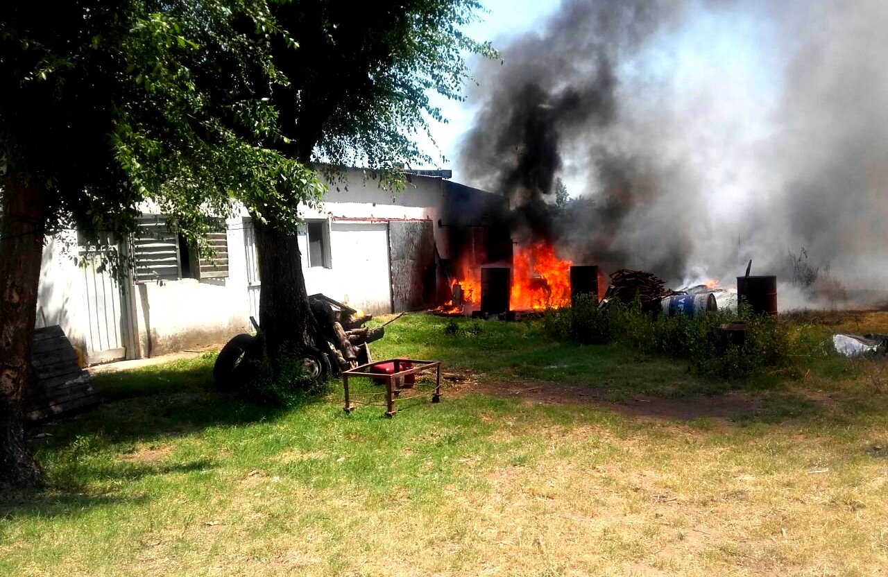 En Pueyrredón se incendió una caldera