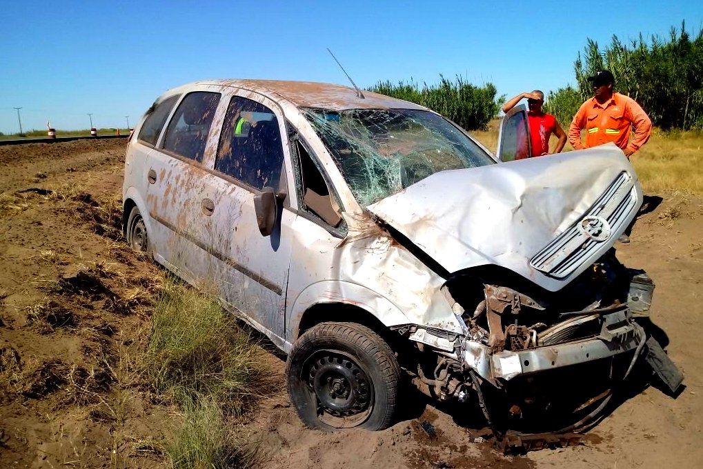 Accidente sobre la ruta 7 en cercanías de Mackenna
