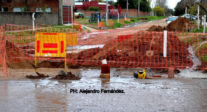 Corte de calles por obras