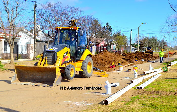 La obra de cloacas en el Barrio Sur entró en su etapa final