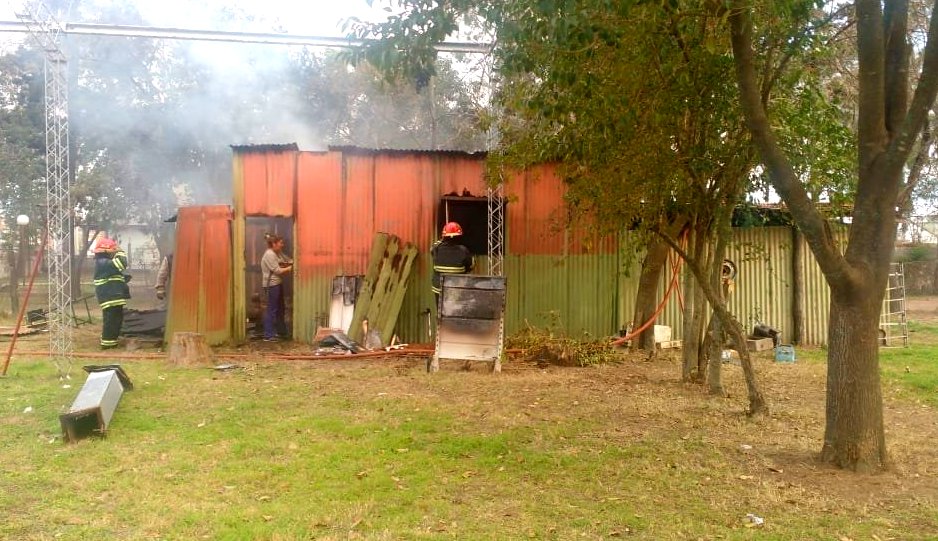 Incendio en el predio del Museo Histórico Regional de Mackenna