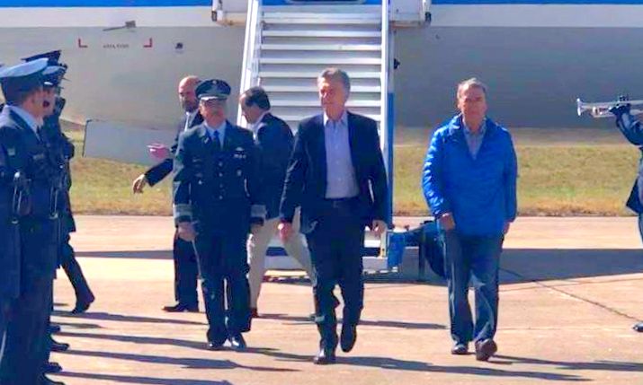  El presidente Mauricio Macri estuvo en el sur cordobés