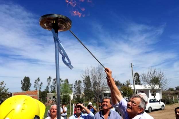 Avanzan las obras de gas natural en el sur provincial