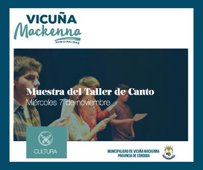 Muestra del Taller Municipal de Canto