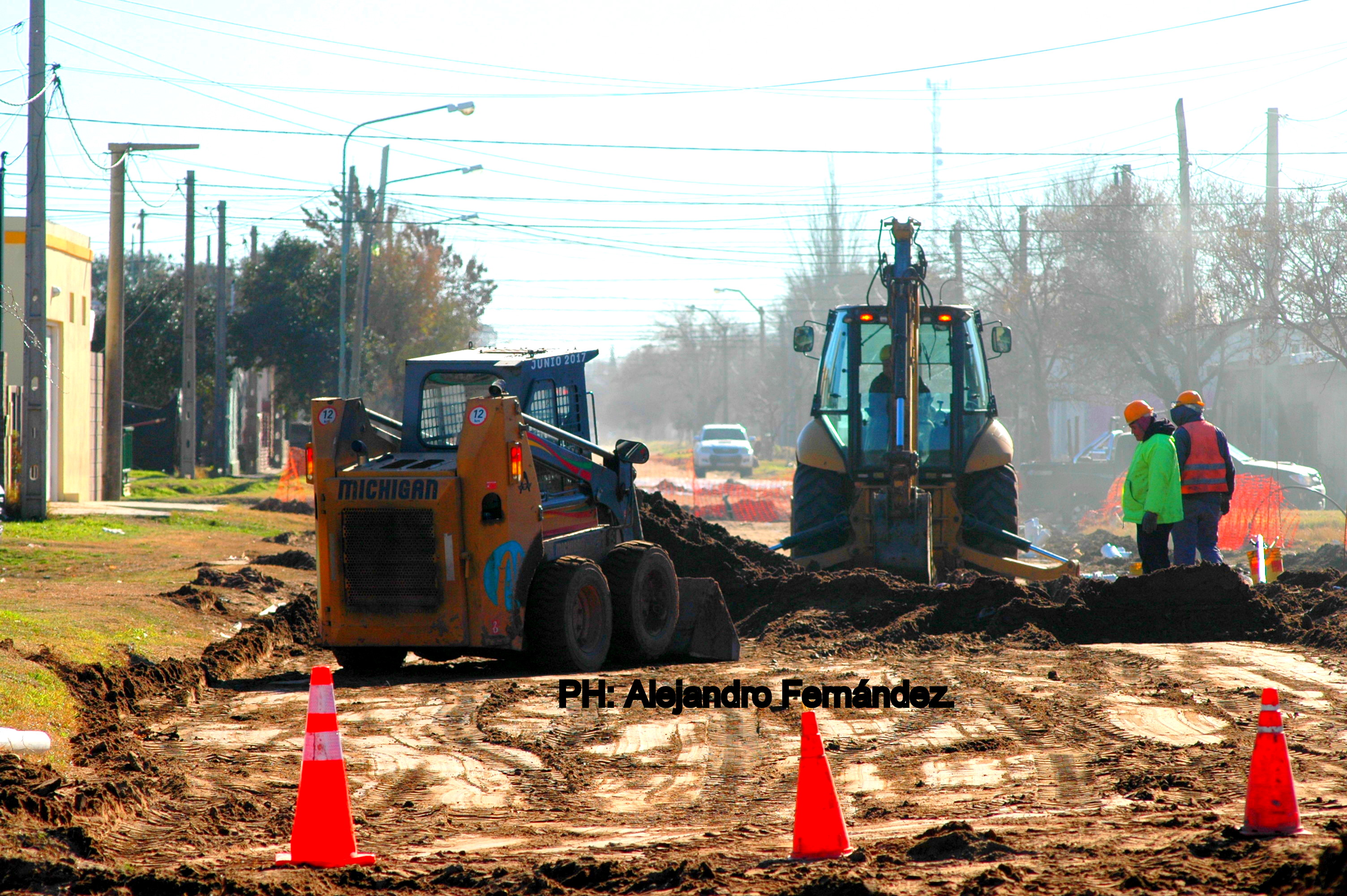 Habilitan obra de cloacas en Barrio Sur