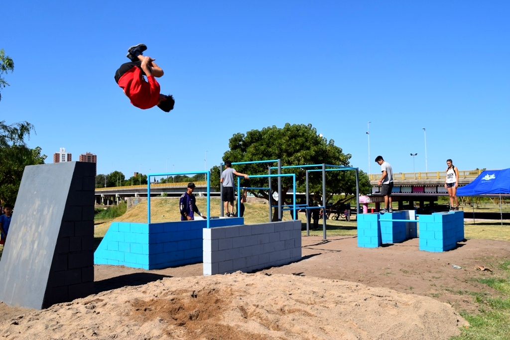 Se inauguró el primer Parkour Park en Río Cuarto