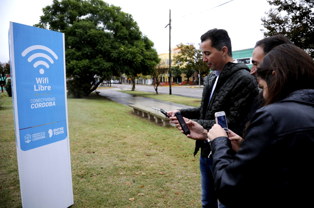 Las plazas del sur provincial, con wifi libre