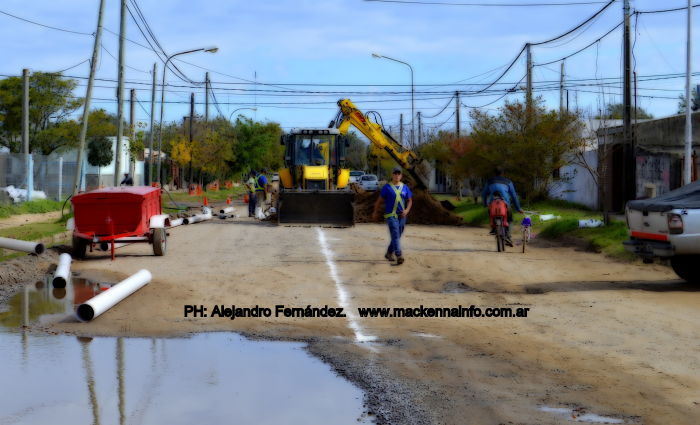 La obra de cloacas llega al Barrio Los Silos