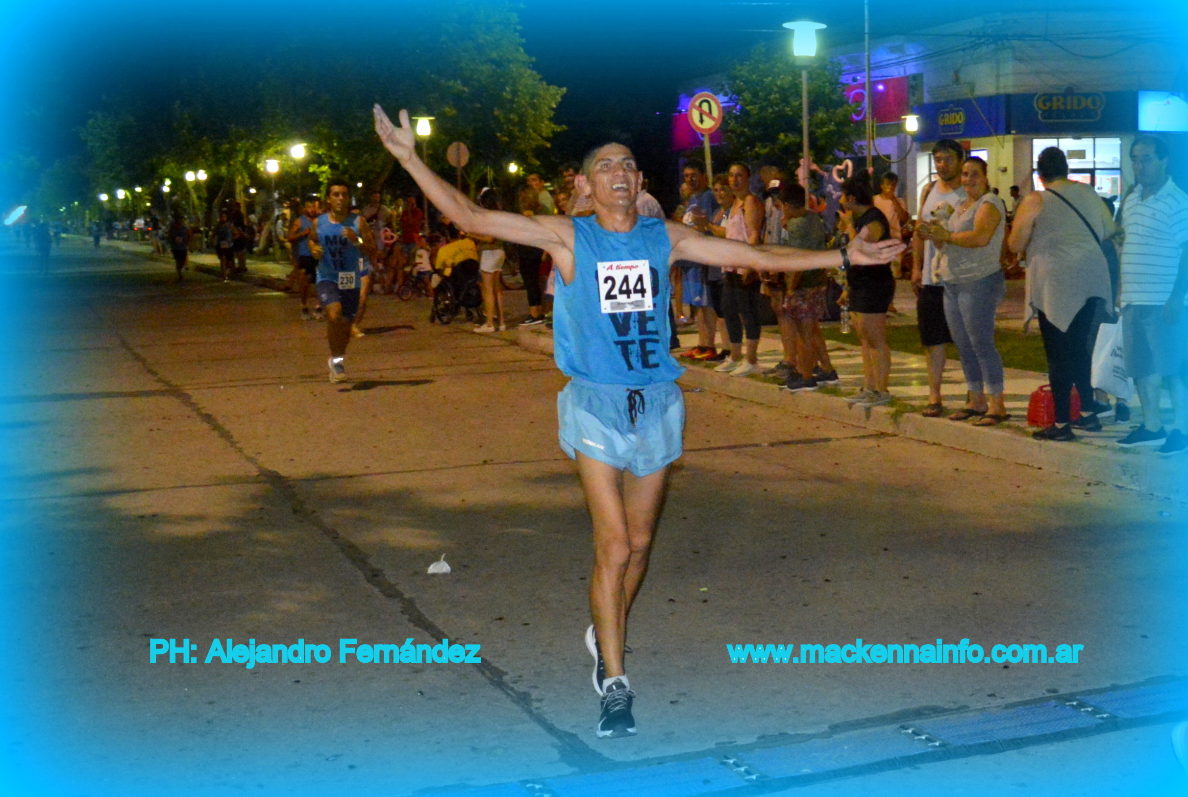 El maratonista puntano Tomás Donoso fue el ganador del Movete Mackenna 2019