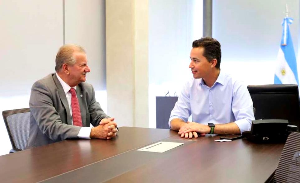 El vicegobernador Manuel Calvo recibió a su par de Salta Antonio Marocco