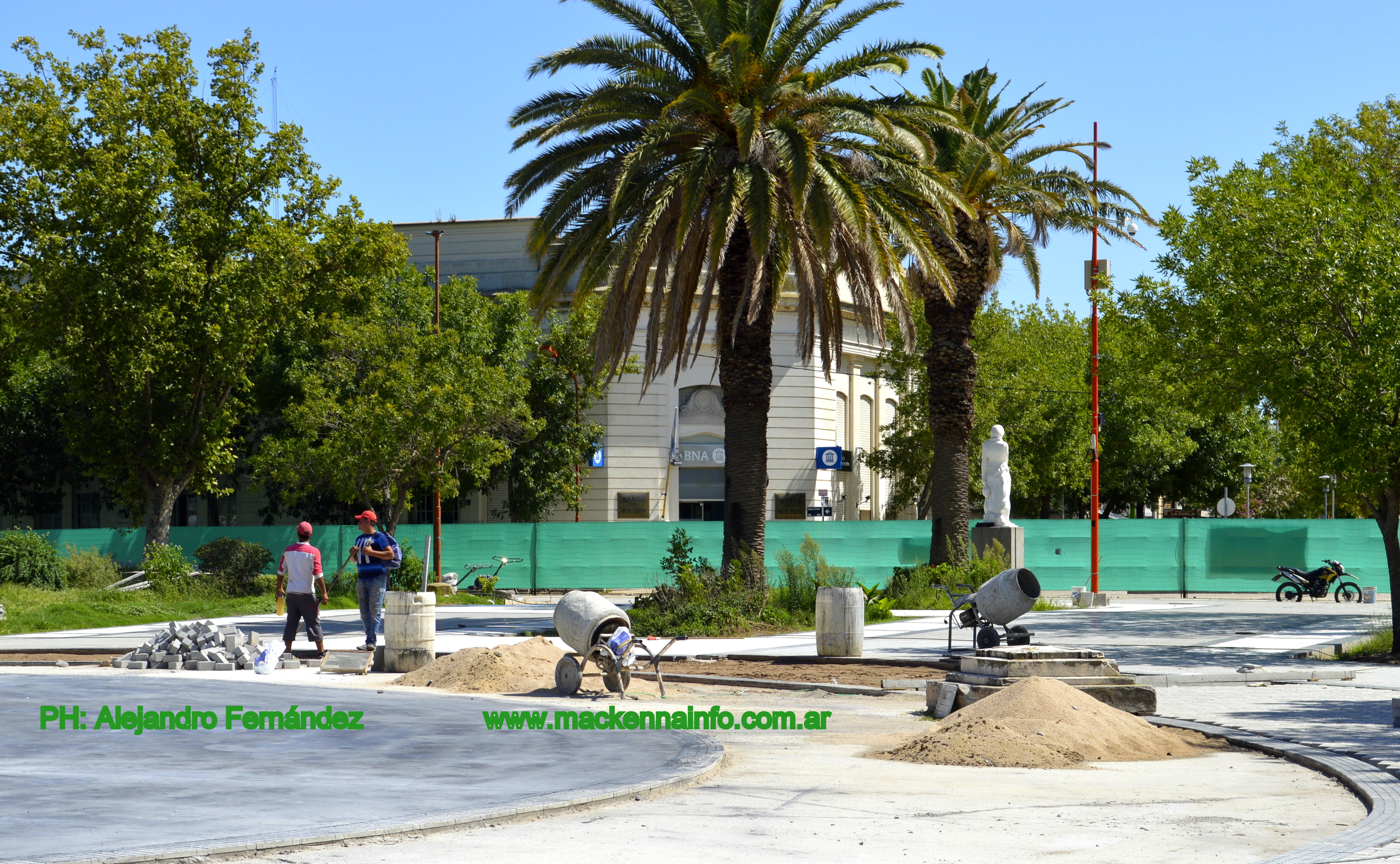 La Plaza Sarmiento va tomando nuevo formato
