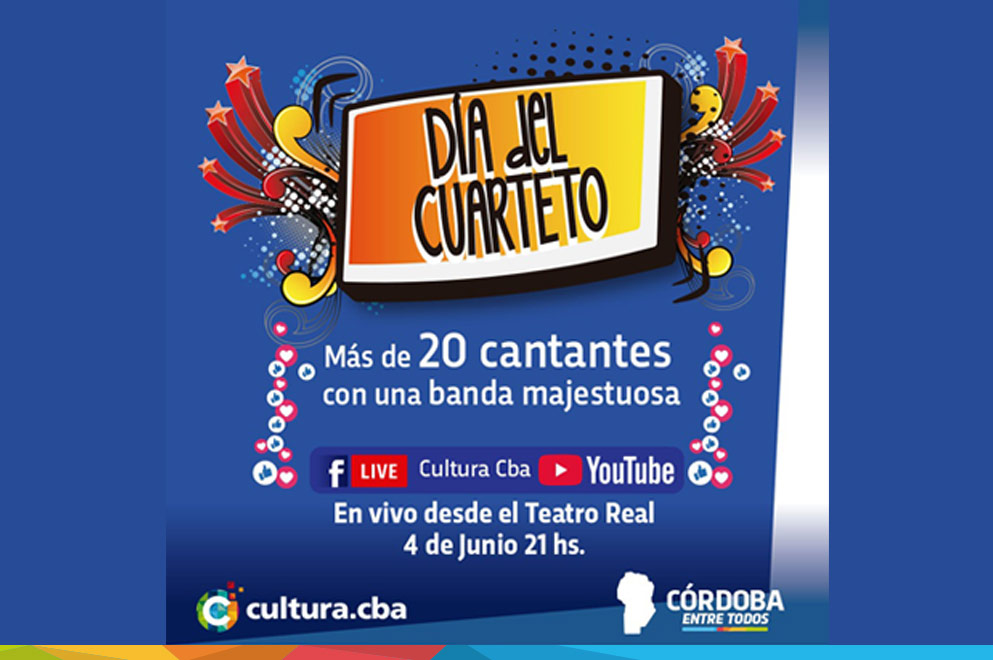 Celebración: Este jueves 4 gran recital por el Día del Cuarteto