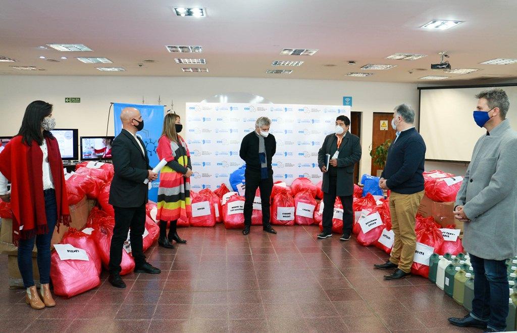 El COE Regional de Río Cuarto recibió elementos de protección personal