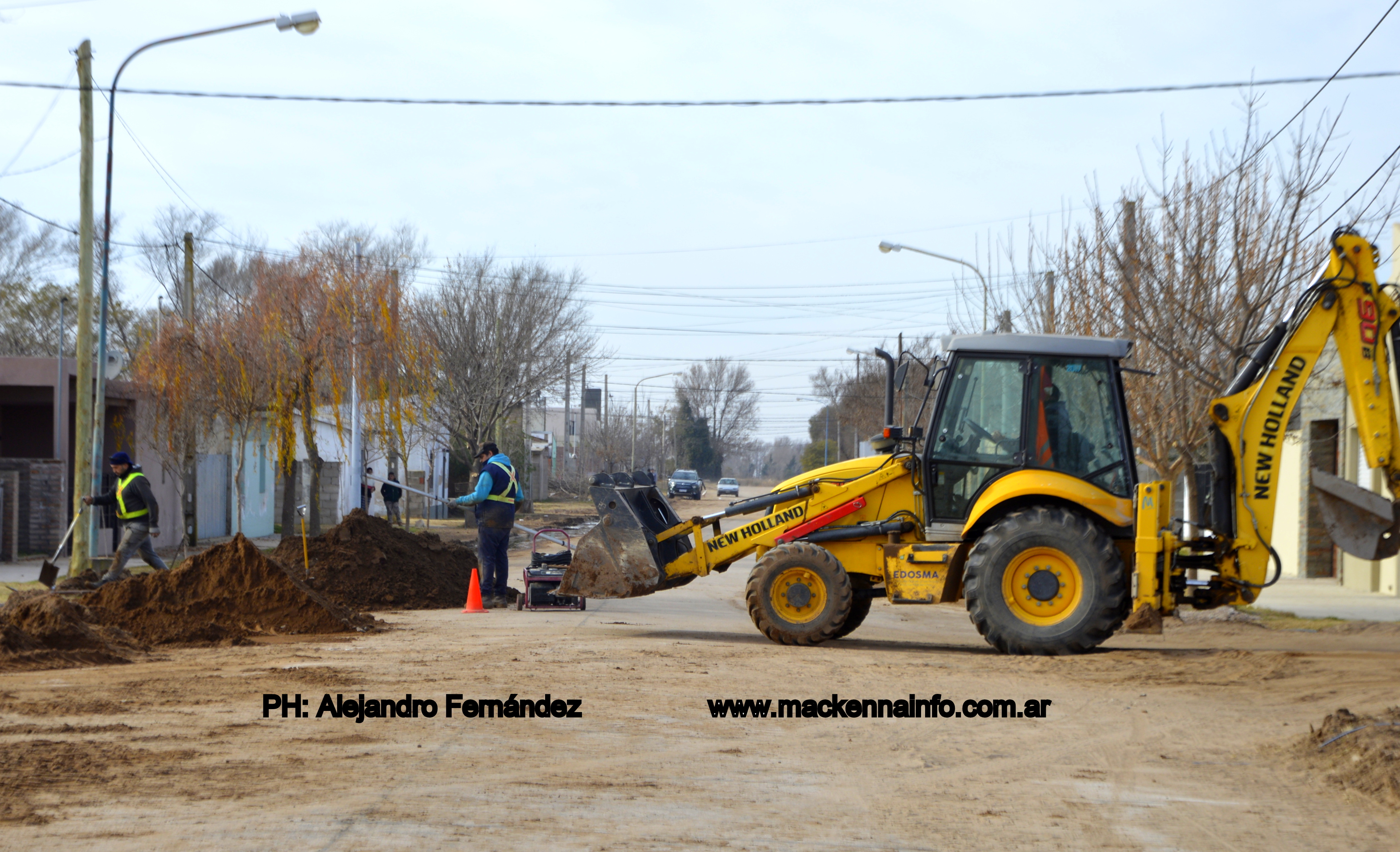 En tiempos de pandemia: la obra de cloacas llegó al Barrio Rafucho