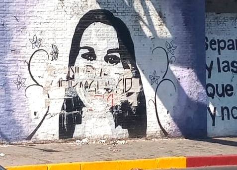 Violencia de Genero; repudiaron el ataque al mural de Paola Acosta