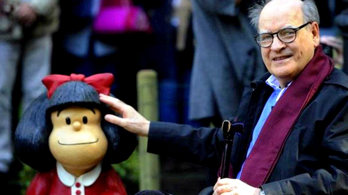 Murió Quino, el creador del mítico personaje Mafalda; la niña rebelde de seis años