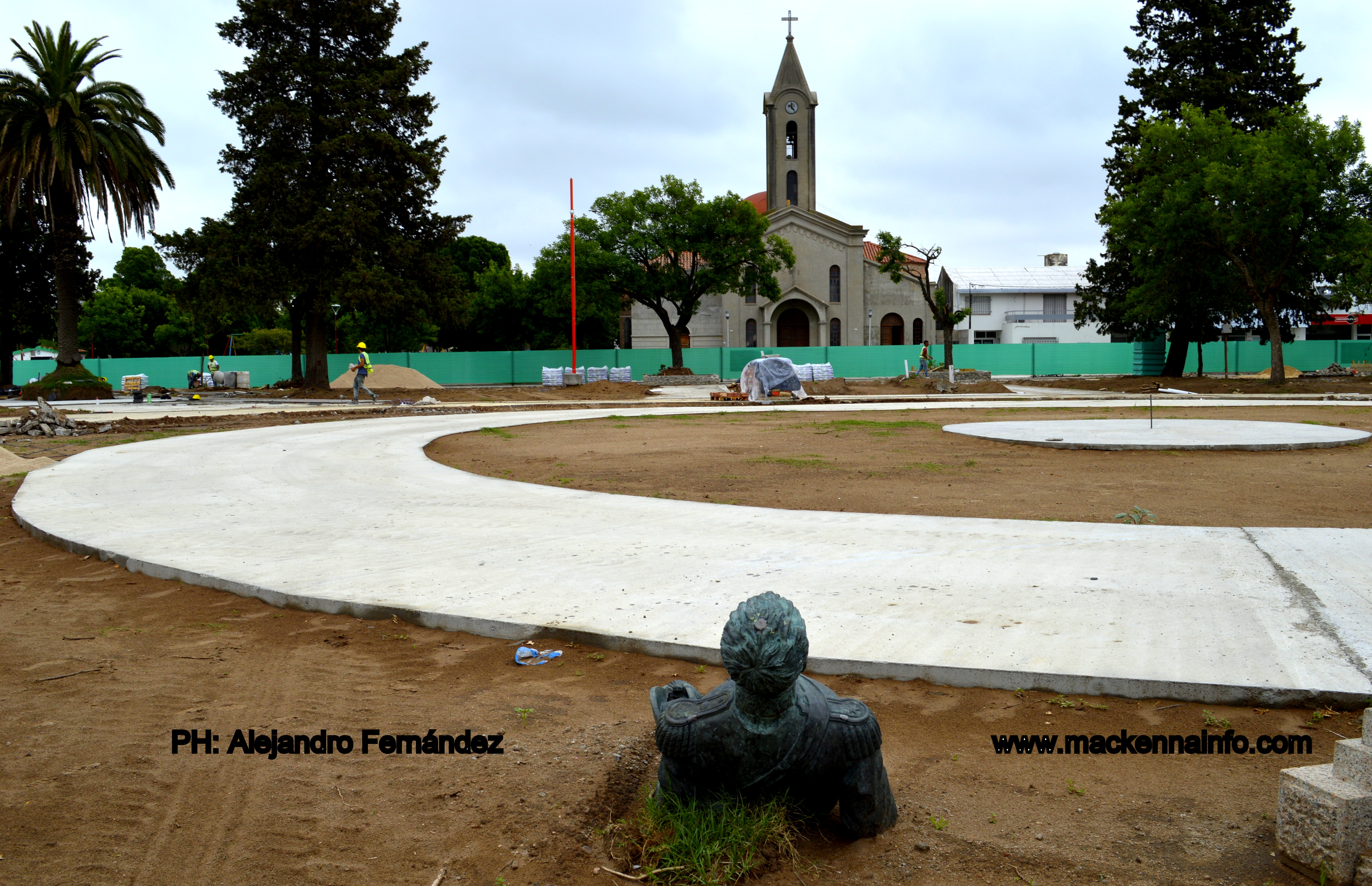 El intendente de Mackenna aseguró en diciembre será re inaugurada la Plaza Sarmiento