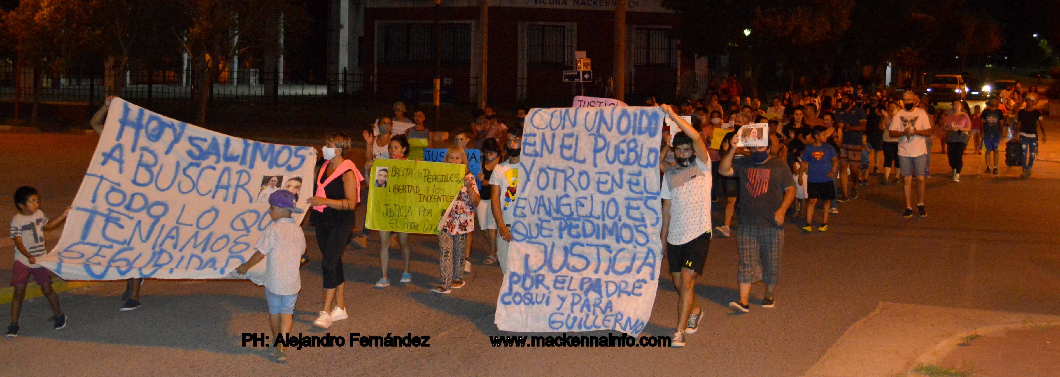Caso Padre Coqui: masiva marcha pidiendo por la libertad del joven Guillermo Arias
