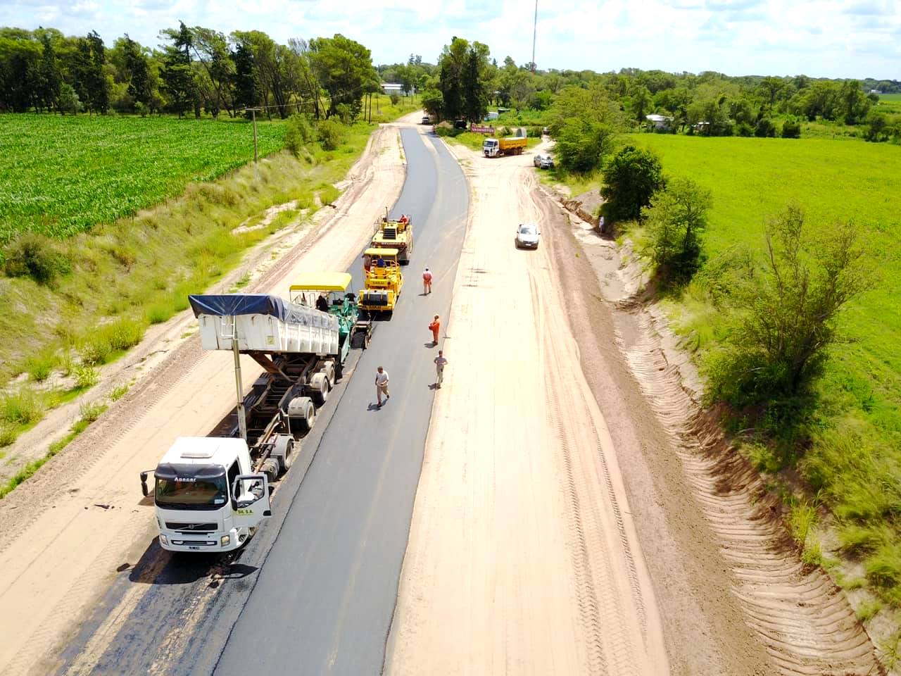 Obras públicas: El acceso a la localidad de Washington comenzó a tomar forma