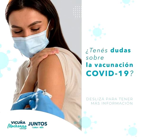 La Muni de Mackenna te ayuda a inscribirte para ser vacunado contra el COVID- 19