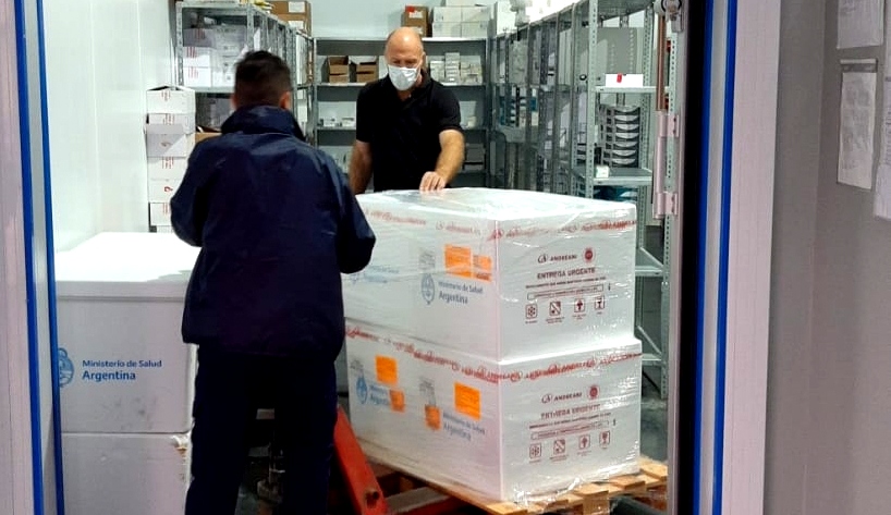 Córdoba recibió nuevas dosis de la vacuna Astrazeneca
