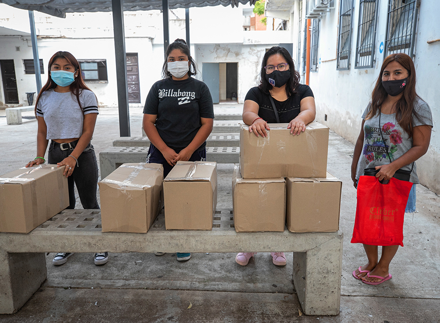 Paicor realiza una nueva entrega de módulos alimentarios y kits de barbijos