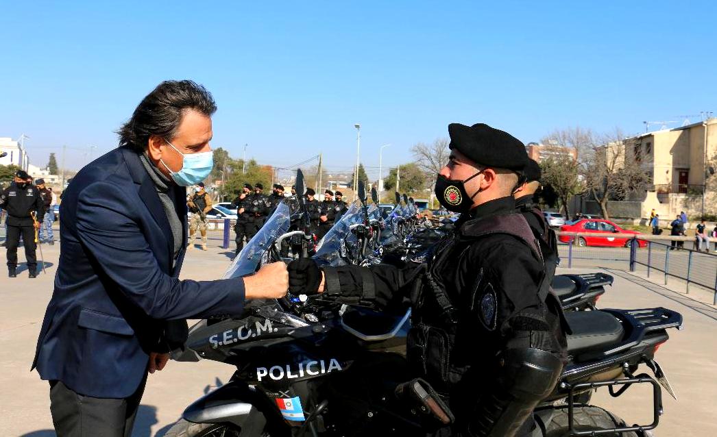 Seguridad: Se presentó la división motorizada de acción rápida en Río Cuarto