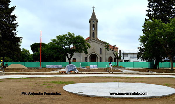 Casari confirmó que la plaza será inaugurada en setiembre