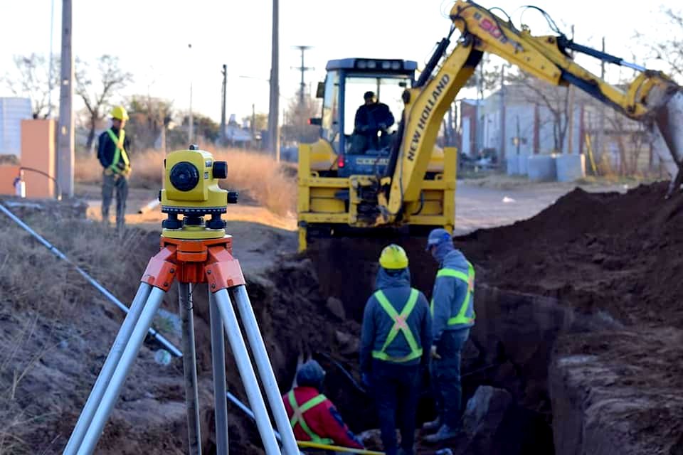 A buen ritmo continúa la obra de desagües en el sur de la ciudad