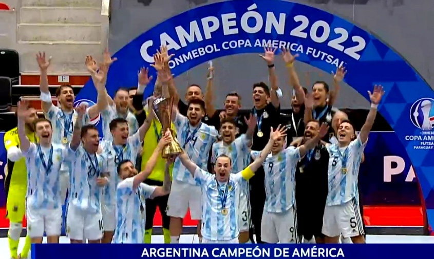 Futsal: Argentina le ganó a Paraguay y se consagró campeón de América