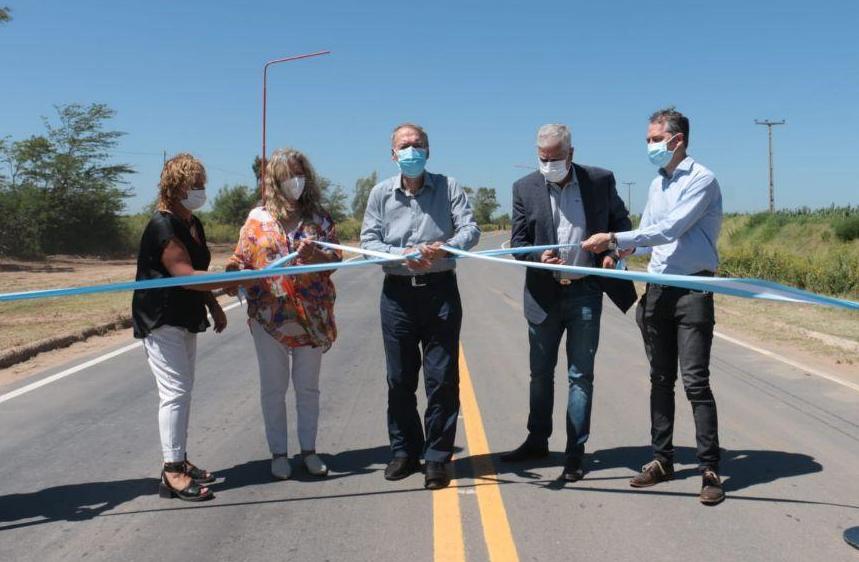 El gobernador inauguró la pavimentación del acceso a la localidad de Washington