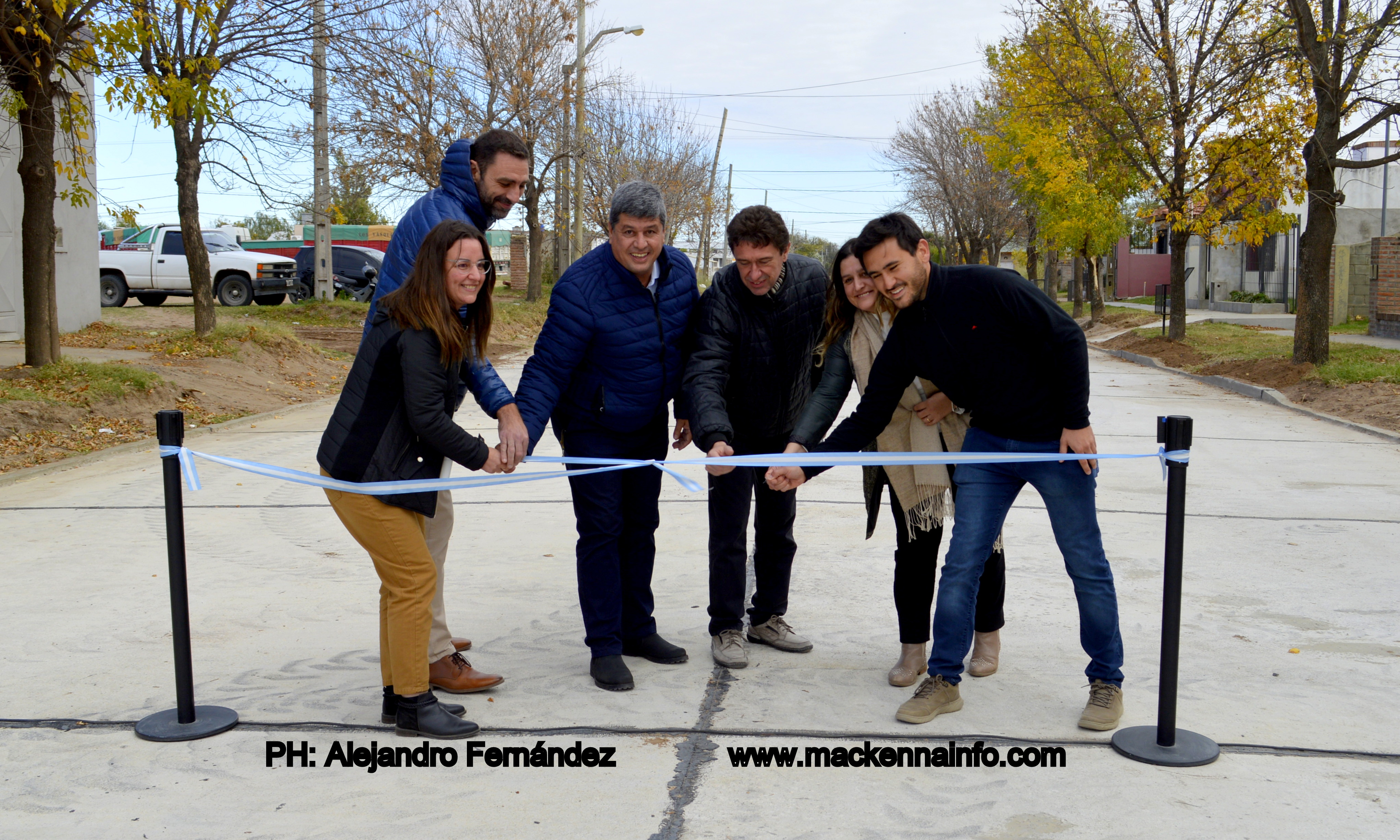 El municipio de Mackenna dejó inauguradas calles asfaltadas