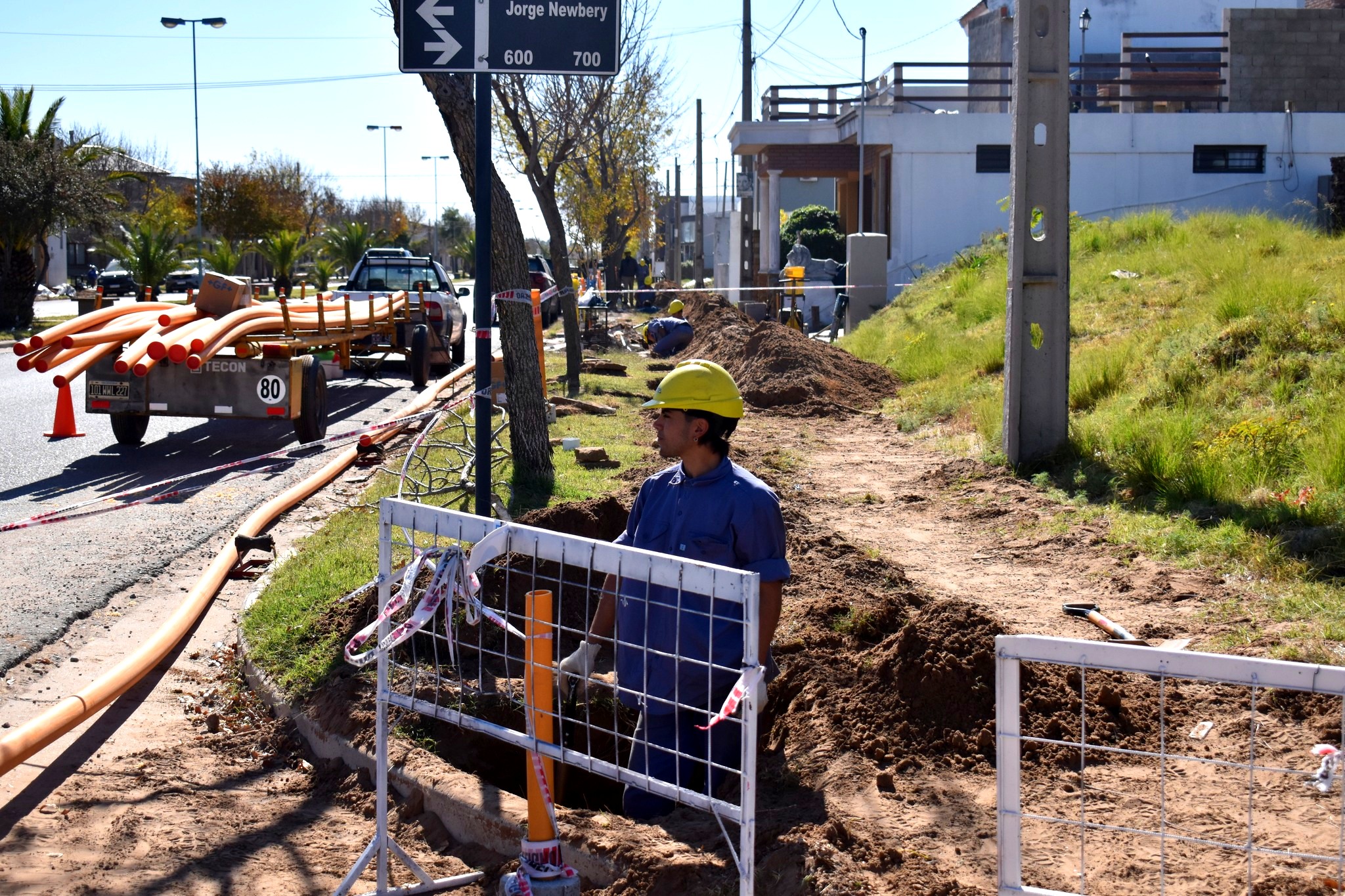 En Mackenna continúa la obra de red de Gas Natural