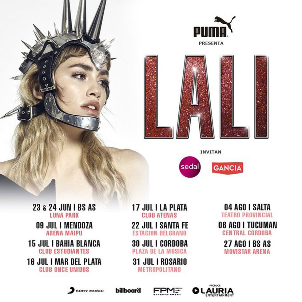Lali Espósito anuncio  su gira  con su 