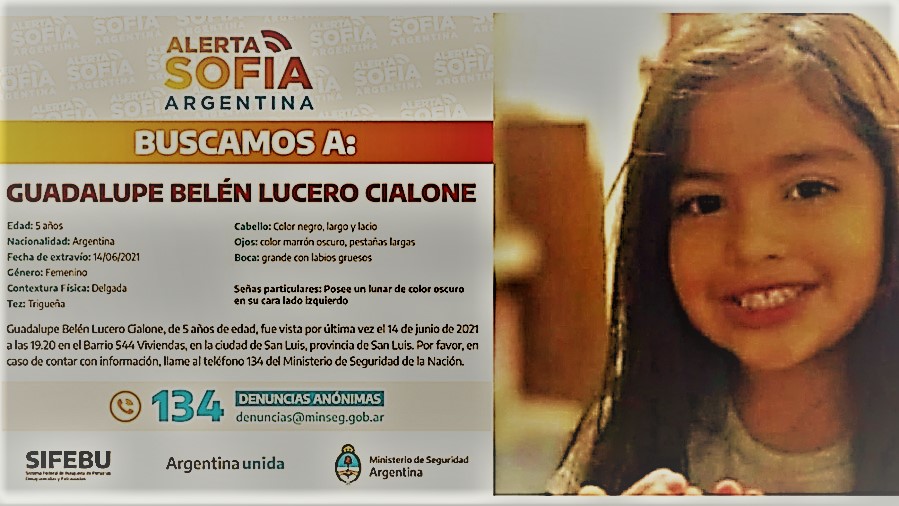 Caso Guadalupe: Un joven se adjudicó el crimen de la nena desaparecida en San Luis