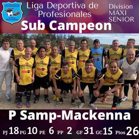 La Alianza Sampacho - Mackenna logró el Subcampeonato en la Liga de Profesionales