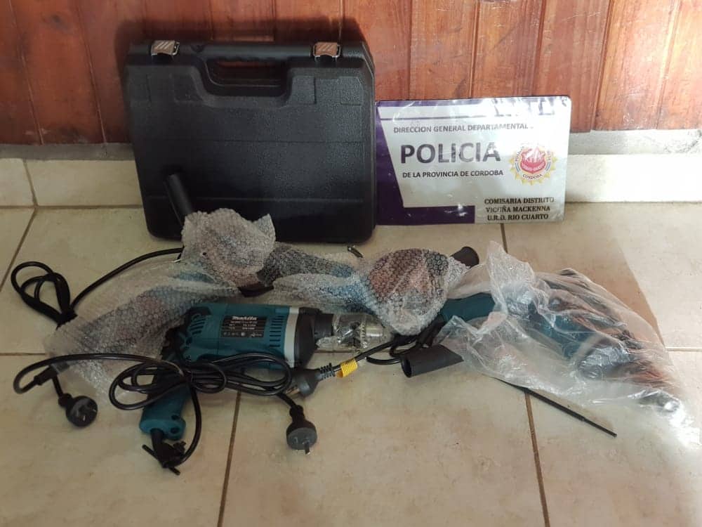 Tres detenidos en Mackenna por contravención y secuestro de herramientas